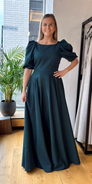 Tumeroheline puhvvarrukatega maksikleit 2065