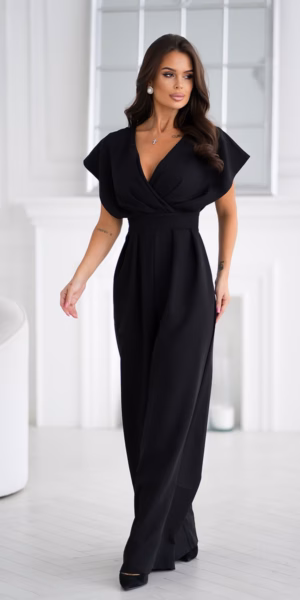 Must pükskostüüm 55