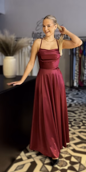 veinipunane lõpukleit