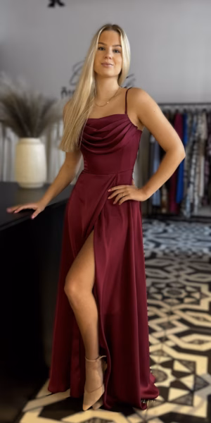 Luksuslik veinipunane maksikleit 2143